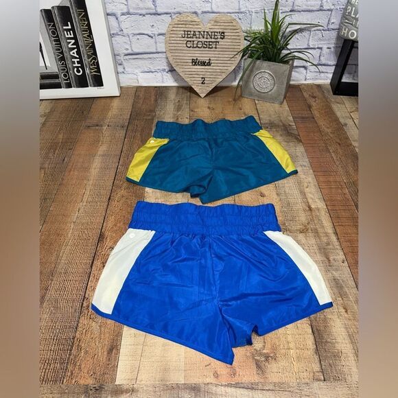 2 pair RBX Teal & blue High Waisted Running/ Athletic Shorts M - Picture 10 of 15